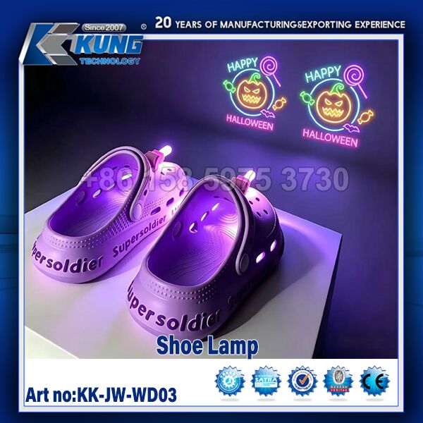 Creative Glowing LED Shoe Light with Colorful Lights for Easy Installation on Crocs