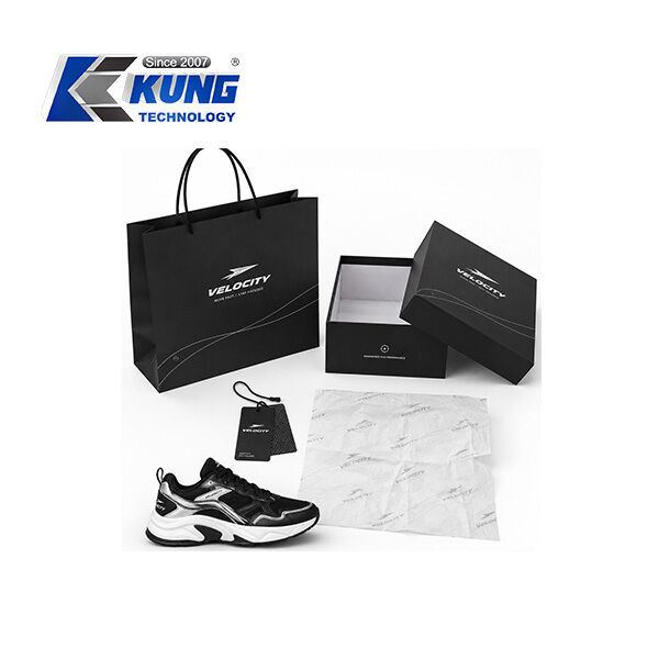 Innovative shoe-making accessories offering custom shoe boxes hang tags shopping bags and tissue paper for shoemaking packaging