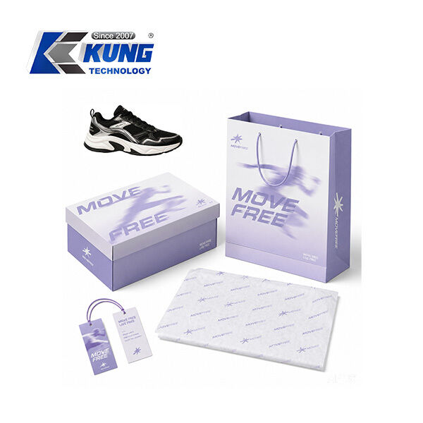 Innovative shoe-making accessories offering custom shoe boxes hang tags shopping bags and tissue paper for shoemaking packaging