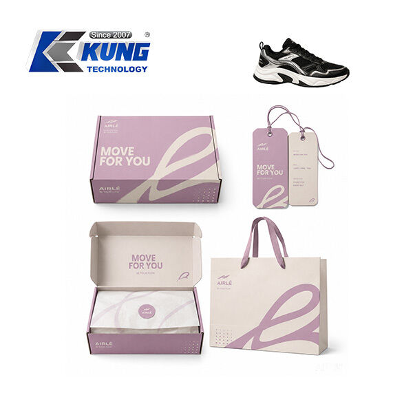 Innovative shoe-making accessories offering custom shoe boxes hang tags shopping bags and tissue paper for shoemaking packaging