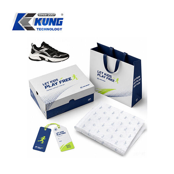 Innovative shoe-making accessories offering custom shoe boxes hang tags shopping bags and tissue paper for shoemaking packaging