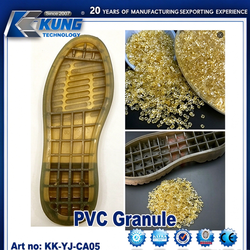 Colored PVC Granule Raw Material For Shoe Sole Production