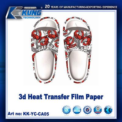 กระดาษย้ายความร้อน 3d ที่พิมพ์ด้วยสีที่กําหนดเอง สําหรับการทํารองเท้า