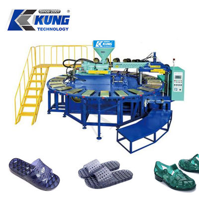 เครื่องพิมพ์ฉีดรองเท้า PVC สีเดียว / สอง / สามสี