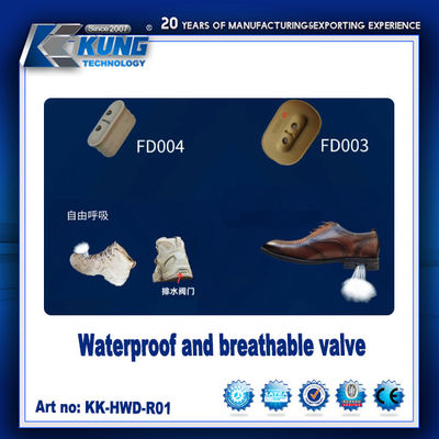 การทํารองเท้า อุปกรณ์เสริม กันน้ําและวาล์วหายใจสําหรับรองเท้า outsole