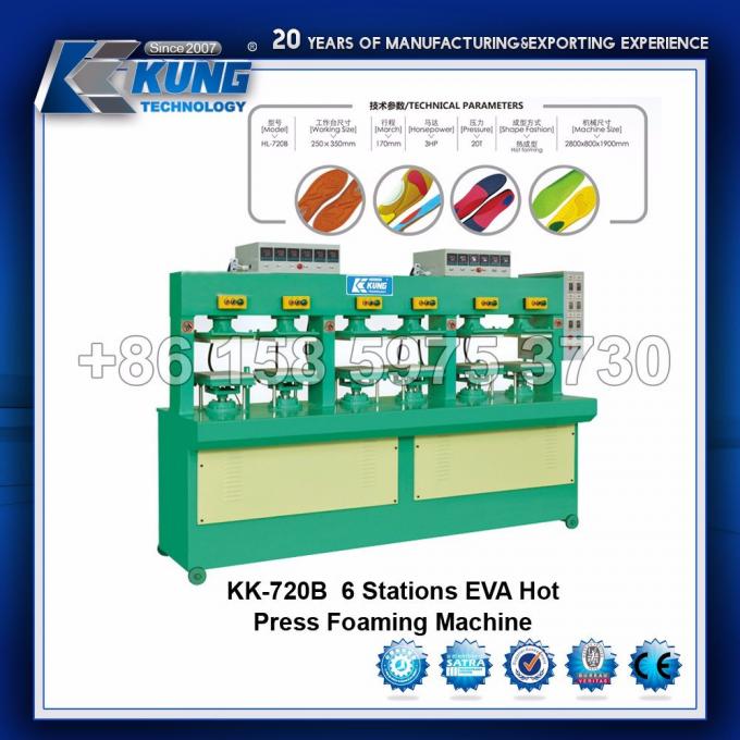 Antiwear EVA Insole Molding Machine, Anti Corrosive Sole Hot Press Machine 0