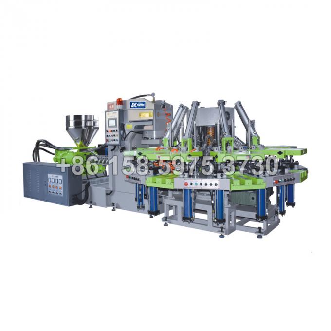 เครื่องฉีดขึ้นรูปรองเท้าพลาสติก PVC ISO9001 มัลติฟังก์ชั่นโรตารี 0