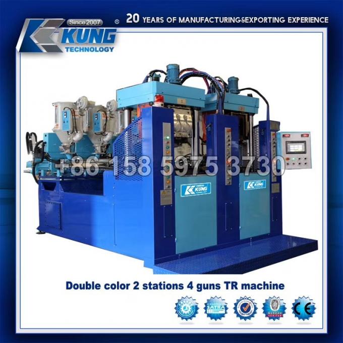 เครื่องฉีดขึ้นรูปพื้นรองเท้าพลาสติก TR ไฮดรอลิคมัลติฟังก์ชั่น 1
