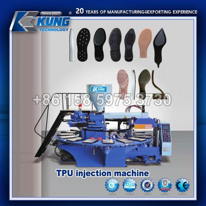 เครื่องฉีด TPU 4 สถานีสีเดียวทนต่อการขัดถู 2